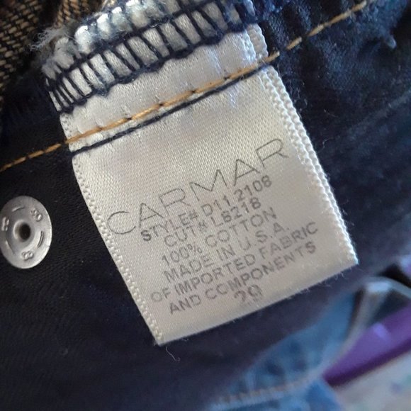 Carmar Distressed Blue Jeans Size 29 - Picture 3 of 9